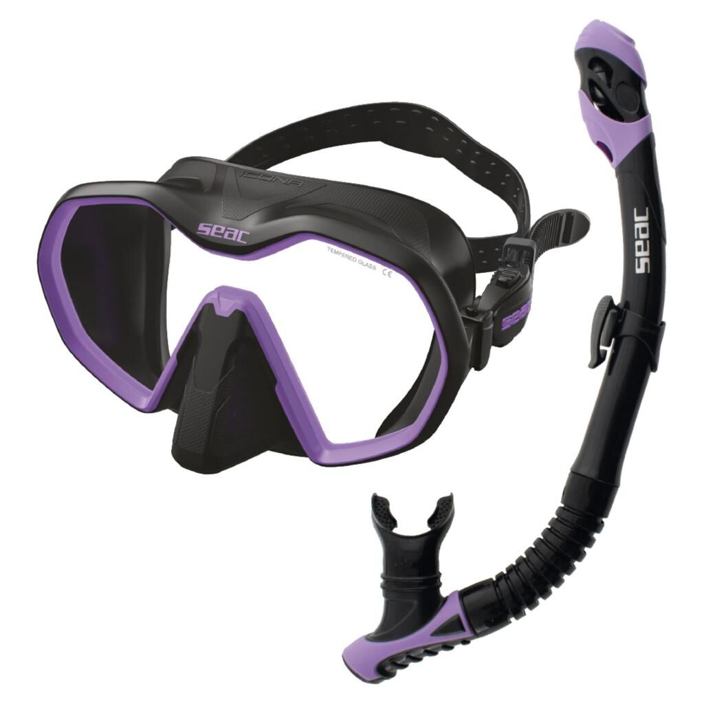 Seac Icona Maske Şnorkel Set Lila