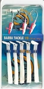 Barra Tackle - Red Head Glow UV V8 Silikon 10 cm/10 Gr