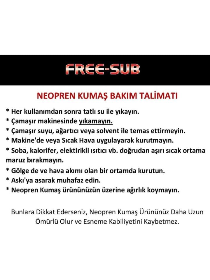 Free-Sub 5mm Mono, Scuba, Tüplü Dalış Elbisesi