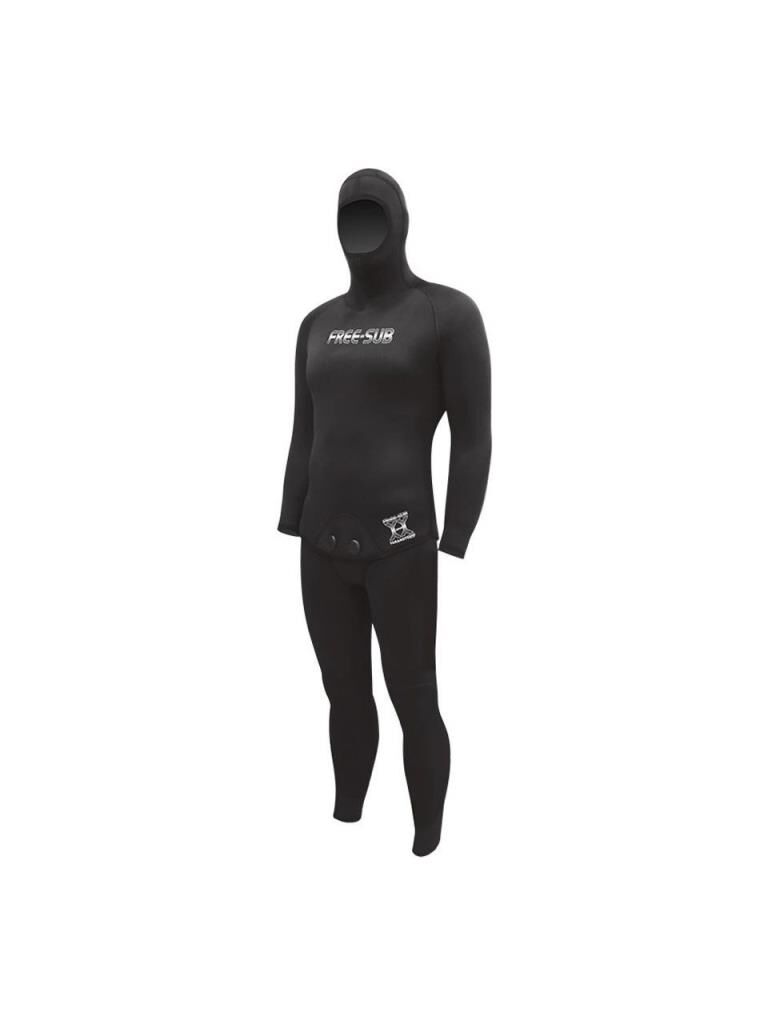 Free-Sub 9mm Karadeniz Yamamoto39 Siyah Profesyonel Scuba Tüplü Dalış Elbisesi