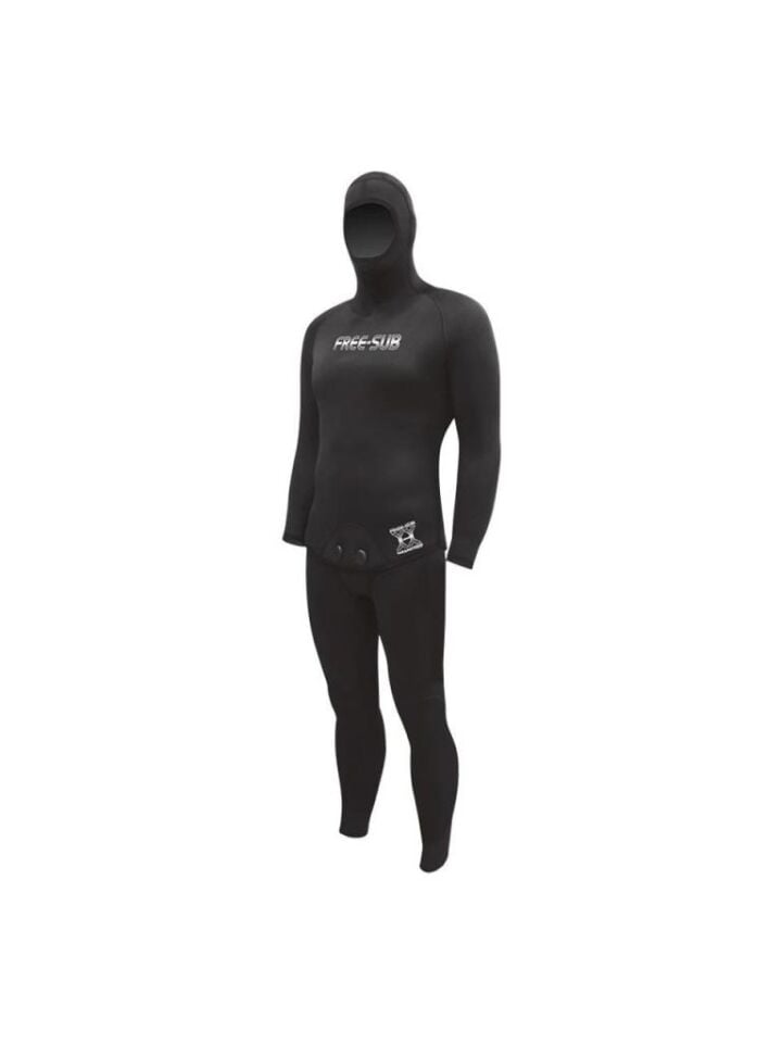 Free-Sub 9mm Karadeniz Yamamoto39 Siyah Profesyonel Scuba Tüplü Dalış Elbisesi