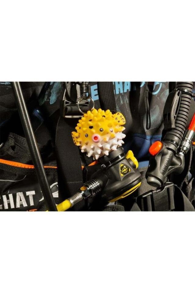 Puffer Fish Dalış Maskotu Ahtapot Tutucu