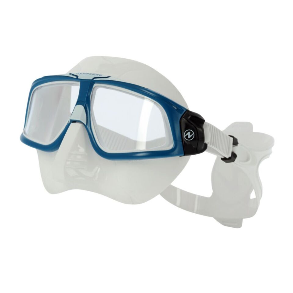 Aqualung Sphera X Şeffaf Silikon Kırmızı Çerçeve Dalış Maskesi