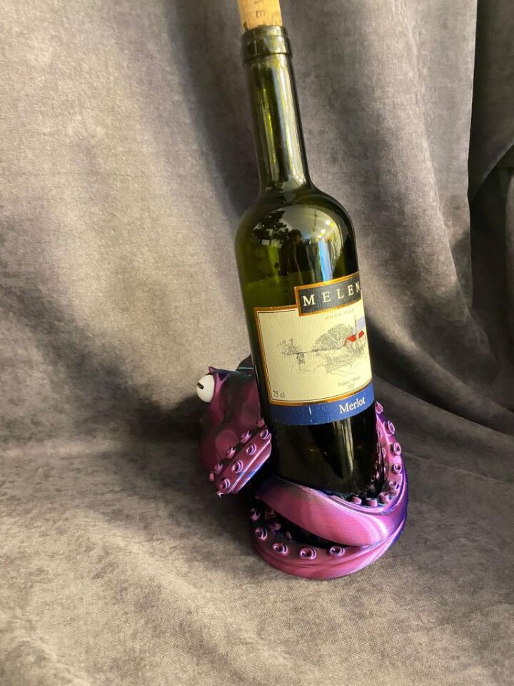 AHTAPOT ŞİŞE TUTUCU MYSTİC (MOR/YEŞİL/MAVİ)