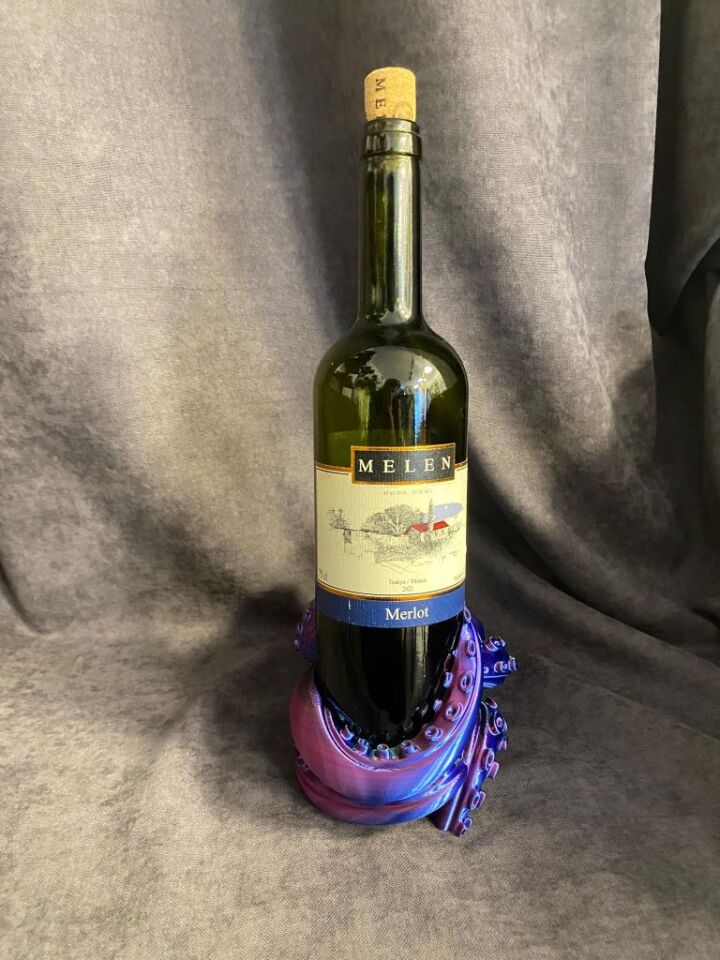 AHTAPOT ŞİŞE TUTUCU MYSTİC (MOR/YEŞİL/MAVİ)