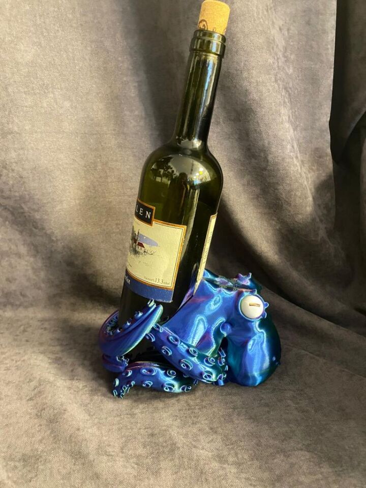 AHTAPOT ŞİŞE TUTUCU MYSTİC (MOR/YEŞİL/MAVİ)