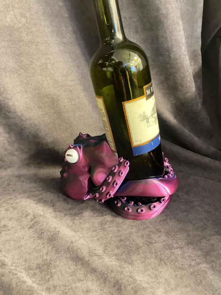 AHTAPOT ŞİŞE TUTUCU MYSTİC (MOR/YEŞİL/MAVİ)