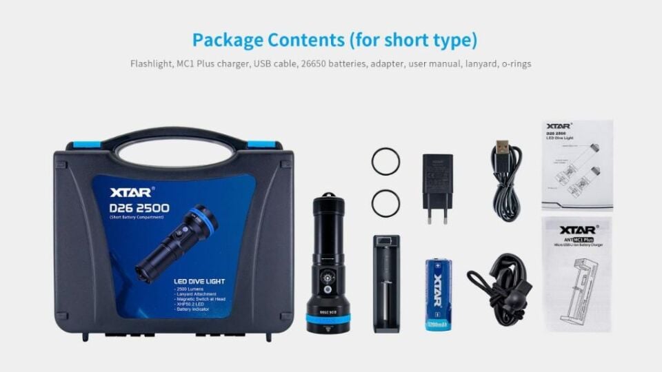 Xtar D26 2500 Lumen Fener
