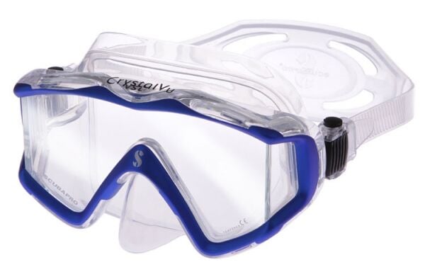SCUBAPRO CRYSTAL VU MASKE SİYAH/SİLVER