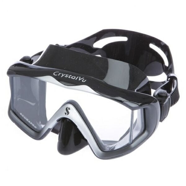 SCUBAPRO CRYSTAL VU MASKE SİYAH/SİLVER