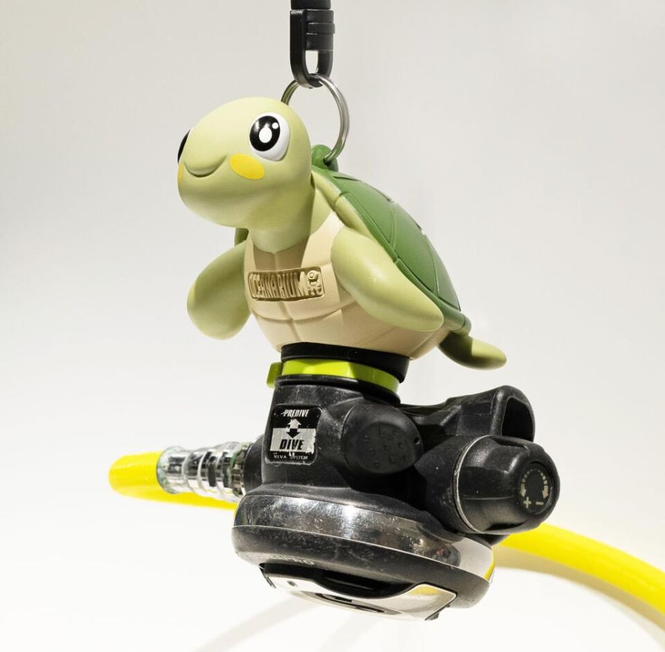 Kaplumbağa Dalış Maskotu Ahtapot Tutucu