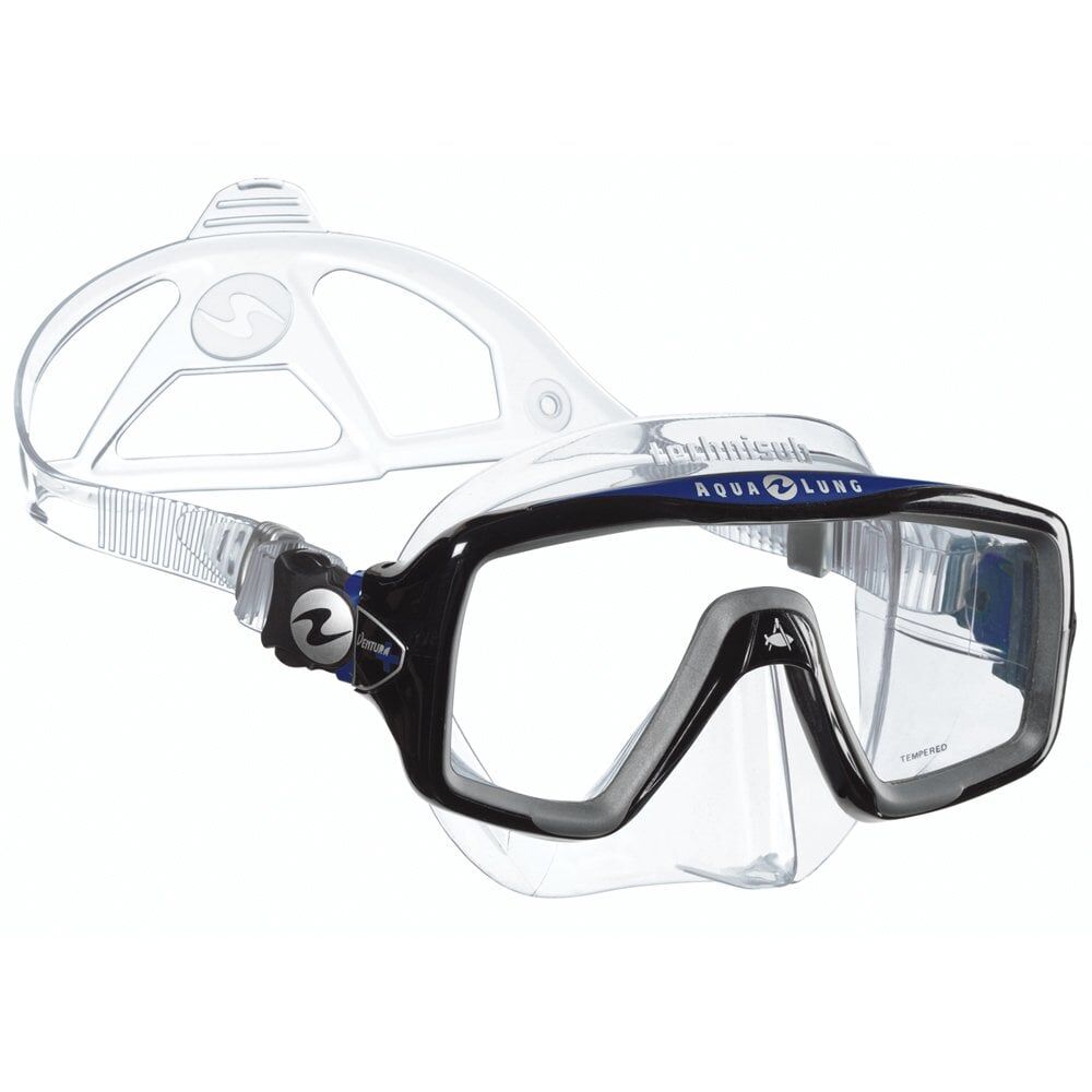 Aqua Lung Ventura + Şeffaf Mavi Dalış Maskesi