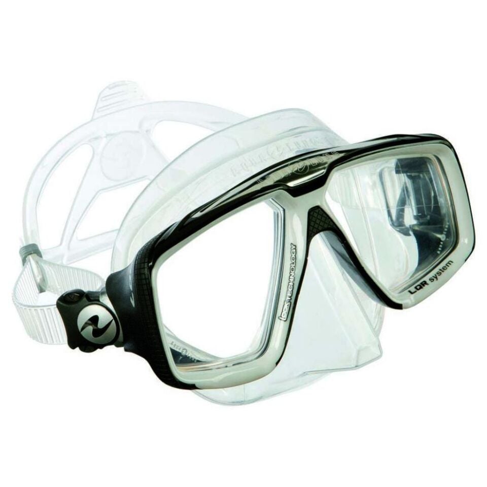 Aqua Lung Look HD Şeffaf Silikon - Buz Beyazı Dalış Maskesi