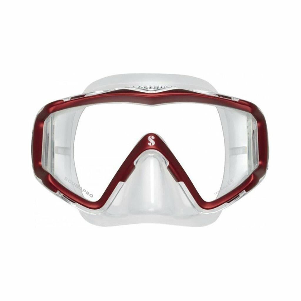 Scubapro Crystal Vu Maske Şeffaf/Kırmızı