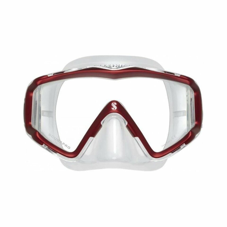 Scubapro Crystal Vu Maske Şeffaf/Kırmızı